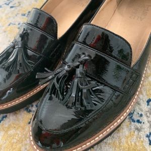 Black loafers